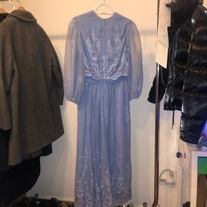 ELLIOTE California blue tulle lace dress [size L]